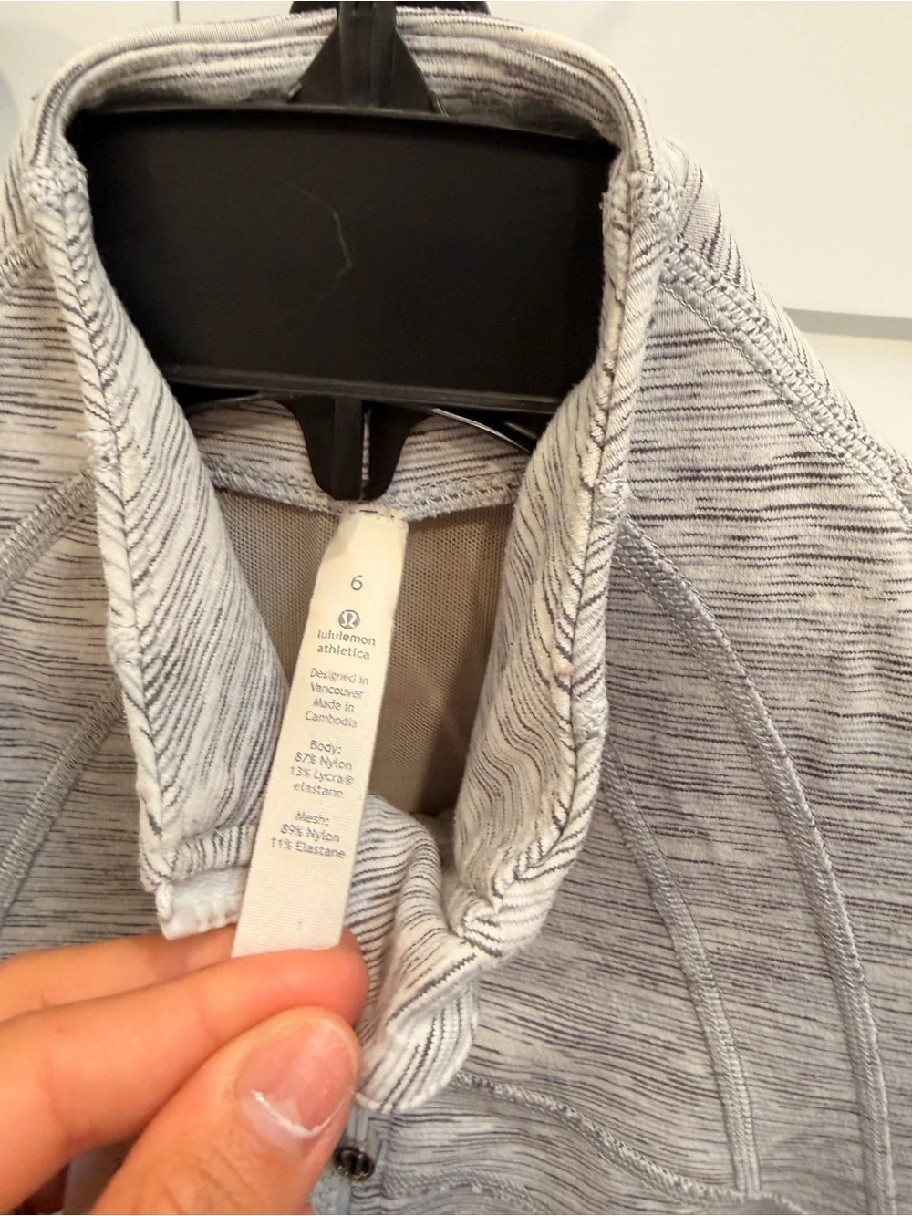 lululemon athletica Heathered Light Gray Zip-Up Utility Jacket